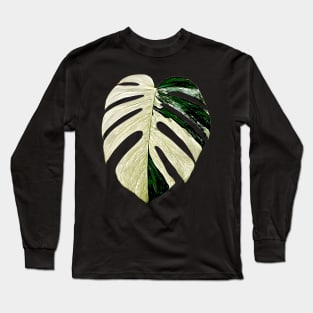 MONSTERA MINT VARIEGATED Long Sleeve T-Shirt